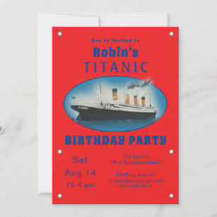 Einladung von Titanic Red Birthday