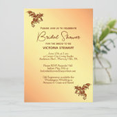 Einladung von Titian Dragon Fantasy Bridal Shower (Stehend Vorderseite)