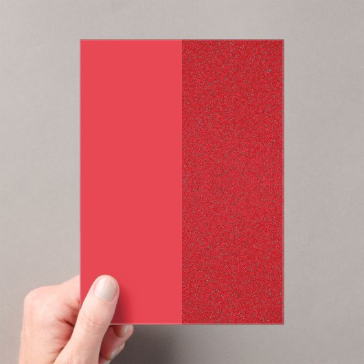 Einladung von Tomatenroter Acrylsäure mit zwei Ton (Insitu (Handheld))