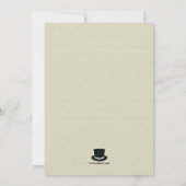 Einladung von Top Hat und Mustache (Rückseite)