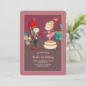 Einladung von Toy Soldier und Ballerina (Stehend Vorderseite)