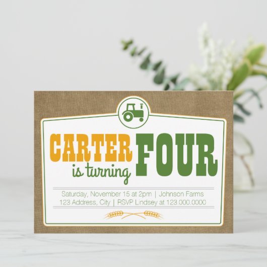 Einladung von Traktoren (Stehend Vorderseite)