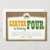 Einladung von Traktoren (Vorne/Hinten)