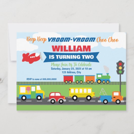 Einladung von Transportfahrzeugen (Vorderseite)