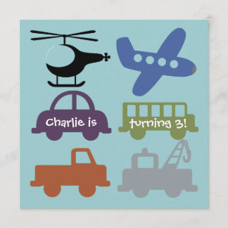 Einladung von Transportfahrzeugen zum Geburtstag