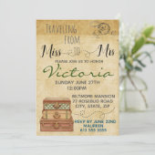 Einladung von Travel Bridal Duwer (Stehend Vorderseite)