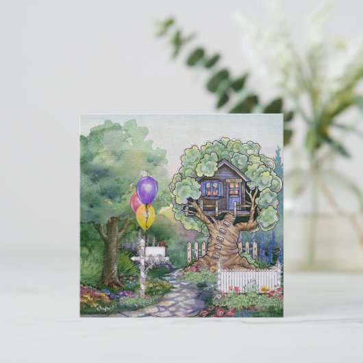 Einladung von Tree House (Stehend Vorderseite)