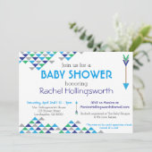 Einladung von Tribal & Arrow Baby Boy Shower (Stehend Vorderseite)