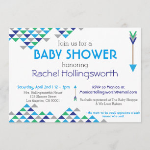 Einladung von Tribal & Arrow Baby Boy Shower