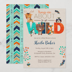 Einladung von Tribal Baby Shower - Boho Einladung