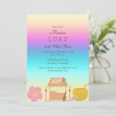 Einladung von Tropical Hawaiian Luau (Stehend Vorderseite)