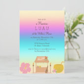Einladung von Tropical Hawaiian Luau (Stehend Vorderseite)