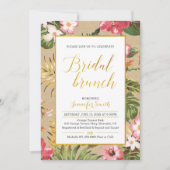 Einladung von Tropical Kraft Bridal Brunch (Vorderseite)