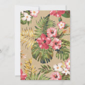 Einladung von Tropical Kraft Bridal Brunch (Rückseite)