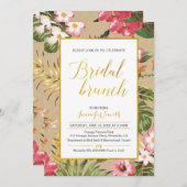 Einladung von Tropical Kraft Bridal Brunch (Vorne/Hinten)