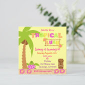 Einladung von Tropical Luau (Stehend Vorderseite)