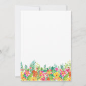 Einladung von tropischen Junggeselinnen-Abschieden (Rückseite)