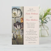 Einladung von Tulips Floral Wedding (Stehend Vorderseite)