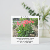 Einladung von Tulips Hochzeit (Stehend Vorderseite)