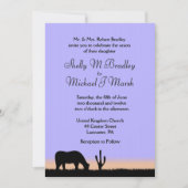 Einladung von Twilight Western Hochzeit (Vorderseite)