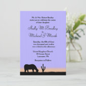 Einladung von Twilight Western Hochzeit (Stehend Vorderseite)