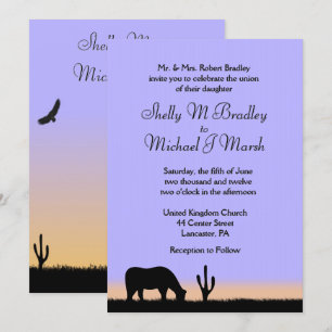 Einladung von Twilight Western Hochzeit