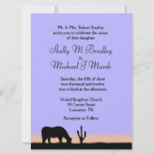 Einladung von Twilight Western Hochzeit (Vorderseite)