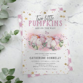 Einladung von Twin Pumpkins Girl Baby Shower
