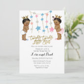 Einladung von Twinkle Girl oder Boy Gender (Stehend Vorderseite)