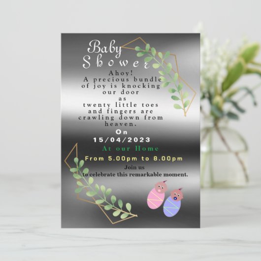 Einladung von Twins (Stehend Vorderseite)