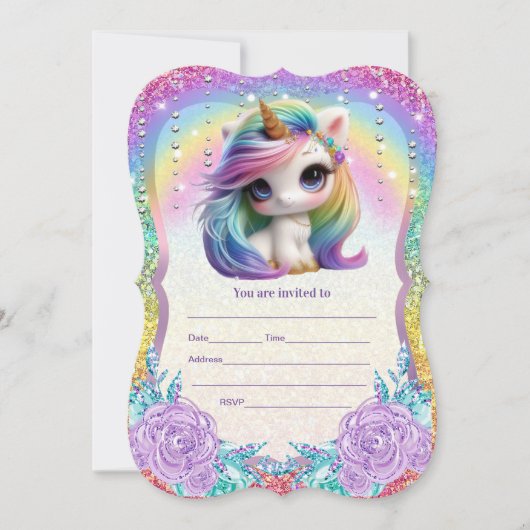 Einladung von Unicorn ausfüllen (Vorderseite)