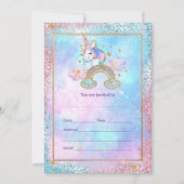 Einladung von Unicorn ausfüllen (Vorderseite)