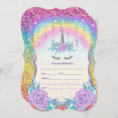 Einladung von Unicorn ausfüllen (Vorne/Hinten)