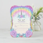 Einladung von Unicorn ausfüllen (Stehend Vorderseite)