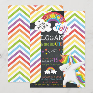 Einladung von Unicorn Dab Geburtstag