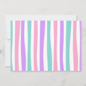 Einladung von Unicorn Foto (Rückseite)