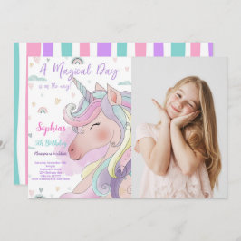 Einladung von Unicorn Foto