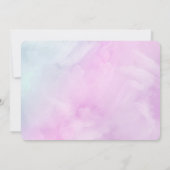 Einladung von Unicorn Foto (Rückseite)