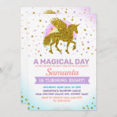 Einladung von Unicorn Pegasus Gold (Vorne/Hinten)