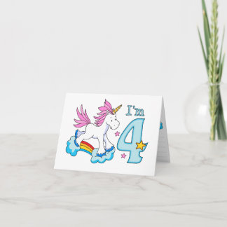 Einladung von Unicorn Rainbow 4. Geburtstag