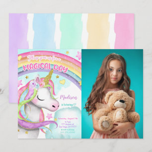 Einladung von Unicorn zum 6. Geburtstag Foto