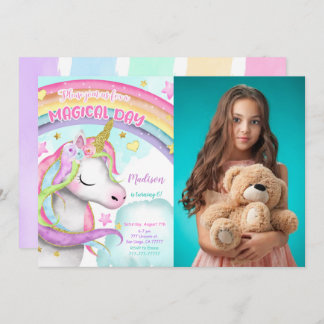 Einladung von Unicorn zum 6. Geburtstag Foto