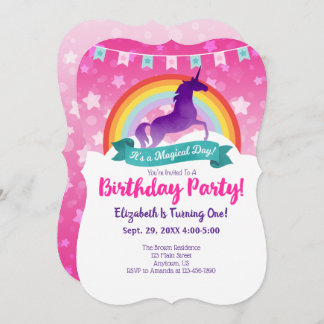 Einladung von Unicorn zum Geburtstag