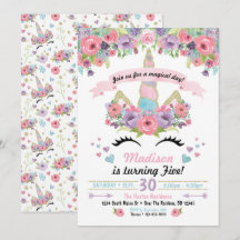 Einladung von Unicorn zum Geburtstag