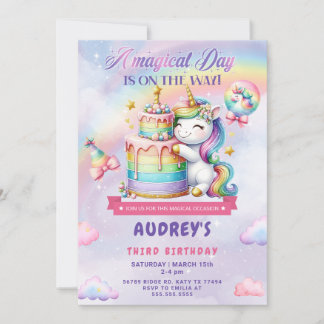 Einladung von Unicorn zum Geburtstag