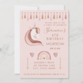 Einladung von Unicorn zum Geburtstag (Vorderseite)