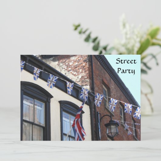 Einladung von Union Jack Buntings (Stehend Vorderseite)