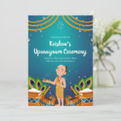 Einladung von Upanayanam Thread Zeremonie lädt ein (Stehend Vorderseite)