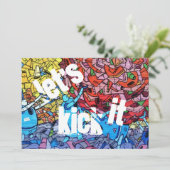 Einladung von Urban Birthday (Stehend Vorderseite)