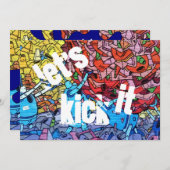 Einladung von Urban Birthday (Vorne/Hinten)